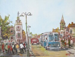 Bánfi - "Óbudai részlet..." 2 - (olaj,karton 33×43 cm)
