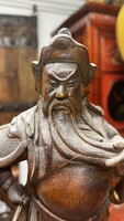 Faragott fa kínai Guan Yu, Gong szobor, japán, ázsiai, keleti