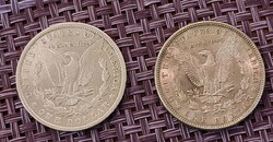 2db Morgan One Dollár, 1882 és 1885 O