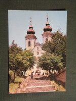 Képeslap,Tihany,Bencés Apátság templom látkép,részlet,1982-