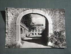 Képeslap,Tata,Zsigmond vár,bejárat látkép,részlet,1958-