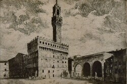 XX. sz. eleje Hans (?) jelzéssel: FIRENZE PALAZZO VECCHIO
