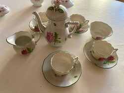 Herendi Tertia Herendi Tercia őszirózsás 12 db-os porcelán kávés készlet + ajándék