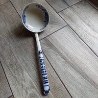Csodás régi porcelán merőkanál (33x11 cm)