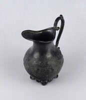 1V393 Antik barokk stílusú ezüstözött ón kiöntő