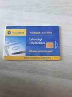 2002 - es  telefonkártya, Posta Bank  gyűjtőknek.