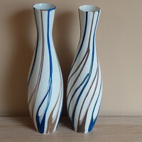 Aquincum porcelán csíkos vázák 38 cm