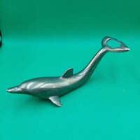 Retro  Delfin formájú fém sörnyító