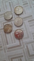 Régi, már bevont külföldi pénzérmék