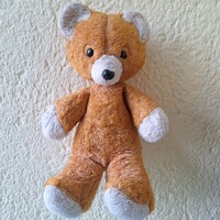 Retró! Plüss sárga Mackó, Maci. 70- es évek.