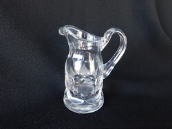 Vintage metszett üveg kiöntő 9 cm - 0.5 dl