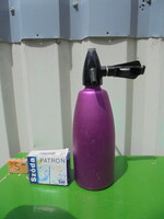 Régi szódásüveg, szifon + patron