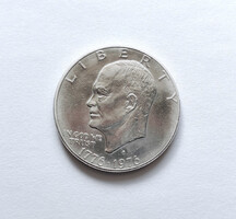 Ritka! Liberty - Eisenhower, nagyméretű 1 Dollár 1972.