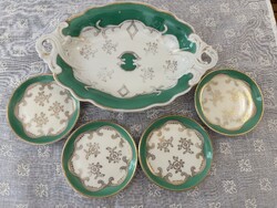 Oscar Schlegelmilch porcelán kínáló 4 db tálkával