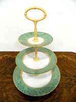 Csehszlovák retro porcelán kínáló tál / asztalközép