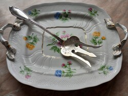 Kuriózum!! Ezüst tálalóvilla, Wolfers Freres cca.1892