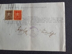 ZA630.45 Régi irat - Bizonyítvány Szeghalom  Schwartz Vilmos -Papfalva 1932