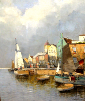EREDETISÉG IGAZOLÁSSAL CSODÁS HANS JOHANN WAGNER /1866-1940/: KIKÖTŐ VITORLÁSOKKAL