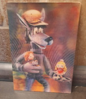 3D retró orosz mesefigurás képeslap