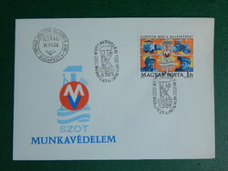 FDC 1976. SZOT Munkavédelem  - alkalmi bélyegzéssel
