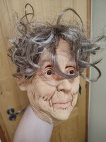 Öregasszony halloween maszk
