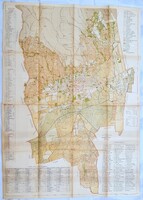 Pécs kataszteri térképe az 1916-17 évi felmérés alapján, szerkesztette Komlósi István