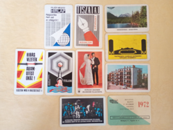 Kártyanaptár 1972-06 - 10db egyben