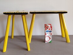 Régi nagy fa rusztikus szék sámli ALKUDHATÓ párban