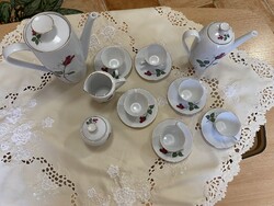Winterling porcelán teáskészlet rózsa mintával