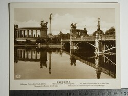 Budapest, Milleniumi emlékmű, Várososligeti-tó, 1930-as évek