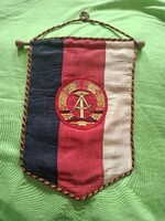 Kelet -Német sport zászló, nemzetközi motocrossz versenyről, 1972-ből