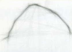 Lévai Zoltán -festőművész - Ceruza rajz - {{ BALATON }} északi part-"  Tóti-hegy  " Original Artwork