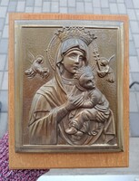 Segítő Szűz Mária falikép zeneművel