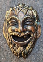 Régi rezezet öntvény ördög faun devil fej. Alkudható.