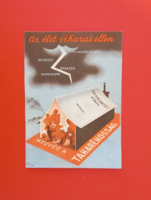ÉRDEKES Reklám-Propaganda Szórólap"TAKARÉKOSSÁGI TÍZPARANCSOLAT", (magyar papíron, magyar festékkel)