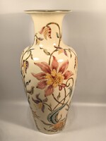 Zsolnay Liliom / Orchideás váza 42cm. Hibátlan!