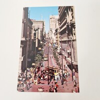 San Francisco, "Cable car turnaround" képeslap (1970-es évek)