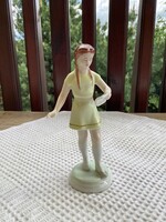 Hollóházi porcelán éneklő lány figura 17 cm.