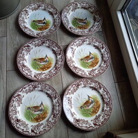 Csodás régi Spode porcelán tányér szett (27 cm)