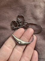 Csodás ezüst collier nyakék Art deco