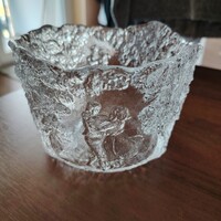 Kosta Boda Svédország Kungsangslilja Uppland rapszódia Kjell Engman kristálytál