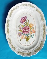 S Z J jelzéssel : Virágcsendélet porcelán tálon
