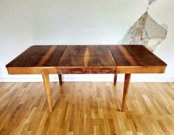 Felújított art deco Halabala étkezőasztal