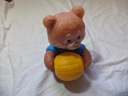 Retro szovjet műanyag labdás maci (4355)