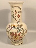 Zsolnay Orchideás váza 26cm. Hibátlan!