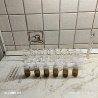Patikai mérőedény, kalibrált laboratóriumi mérőüveg,gyógyszertári mérő edény, üveg eladó!