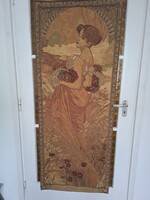 Jelzett Alfonse Mucha falikárpit - Nyár - 60x150cm.