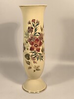 Zsolnay kézzel festett virágos porcelán váza 27cm