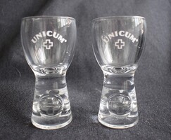UNICUM Zwack 4cl talpas pohár 2db eredeti