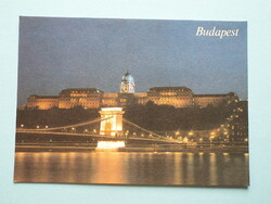Képeslap (67) - Budapest - Lánchíd és a Budai vár 1990-es évek